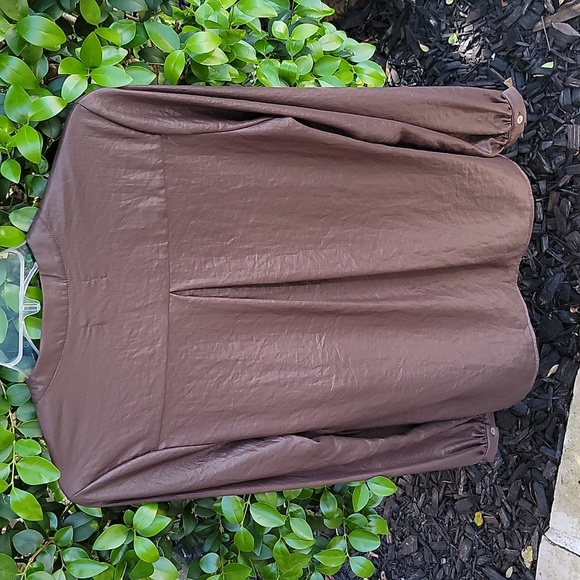 Nightcap Chocolate brown shine top - Picture 4 of 8